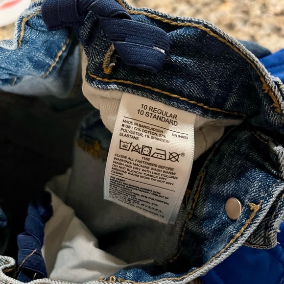 Old Navy Boy’s Slim Straight Leg Jeans - size 10 - Picture 3 of 3